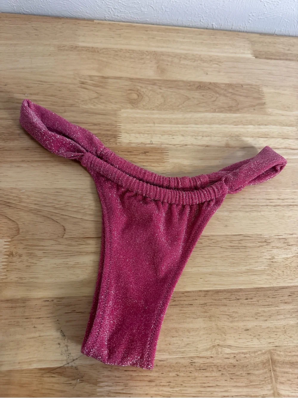 SKIMS Glitter Swim Hot Pink Bikini Bottom